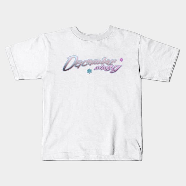 december elegy Kids T-Shirt by hany moon